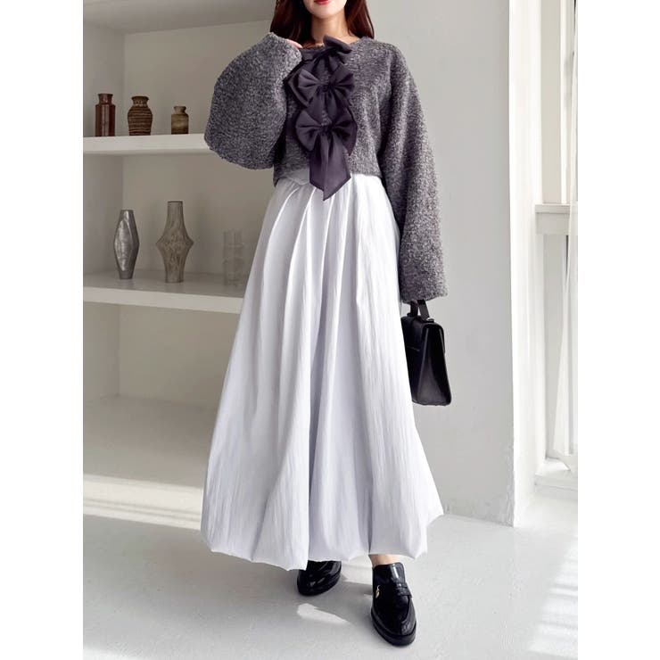 カットドッキングタックバルーンワンピース | dazzlin | 詳細画像17 