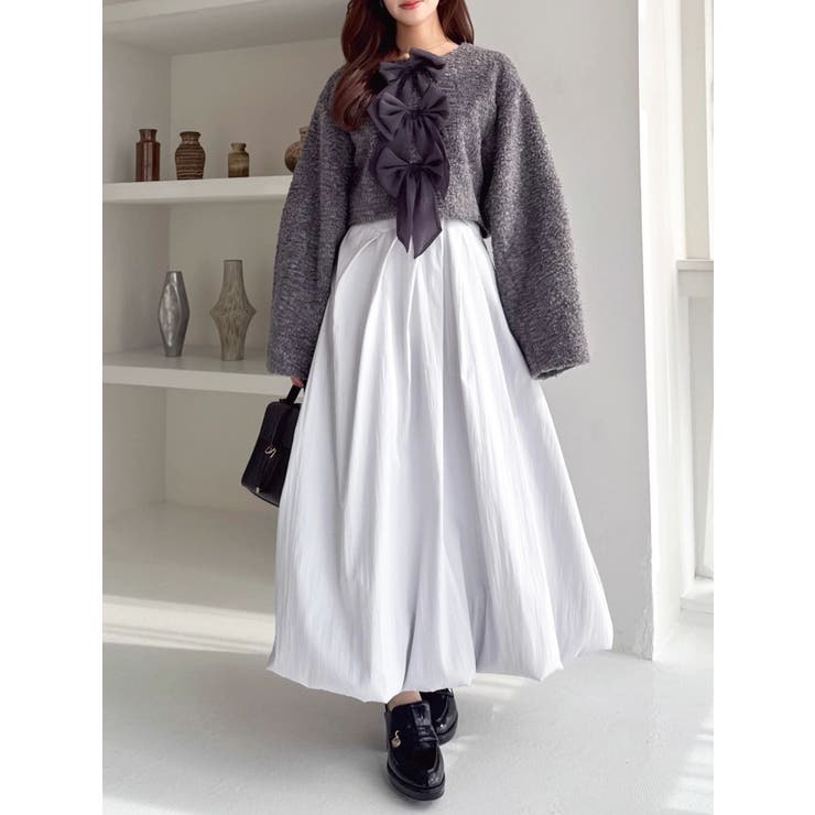 カットドッキングタックバルーンワンピース | dazzlin | 詳細画像19 