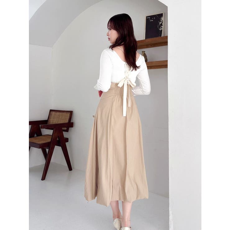 カットドッキングタックバルーンワンピース | dazzlin | 詳細画像21 