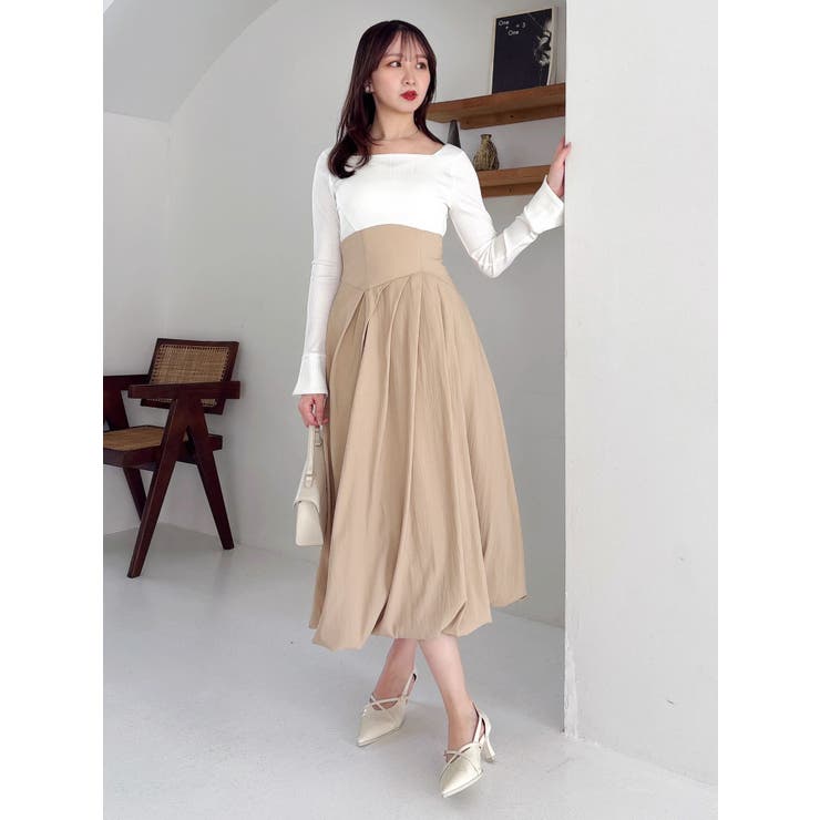 カットドッキングタックバルーンワンピース | dazzlin | 詳細画像22 