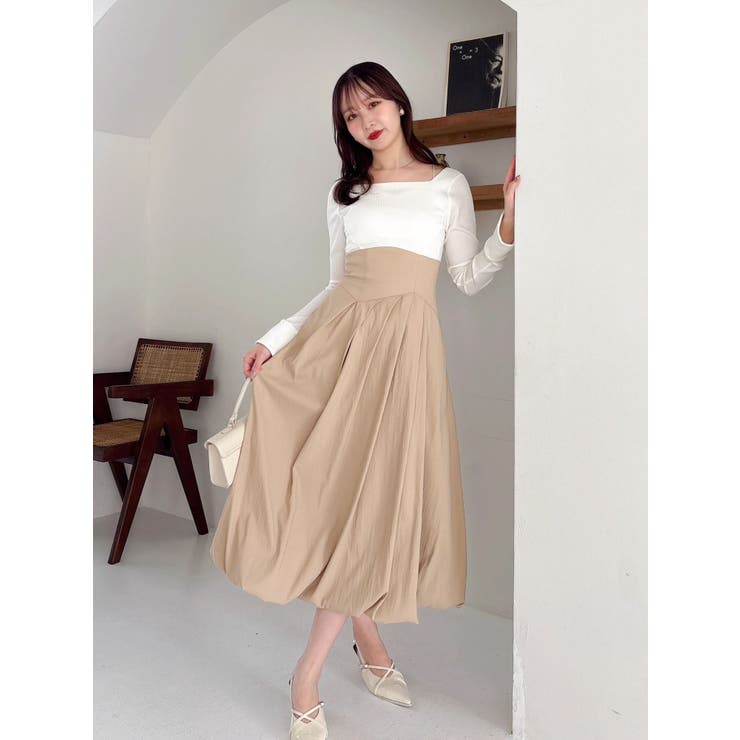 カットドッキングタックバルーンワンピース | dazzlin | 詳細画像23 