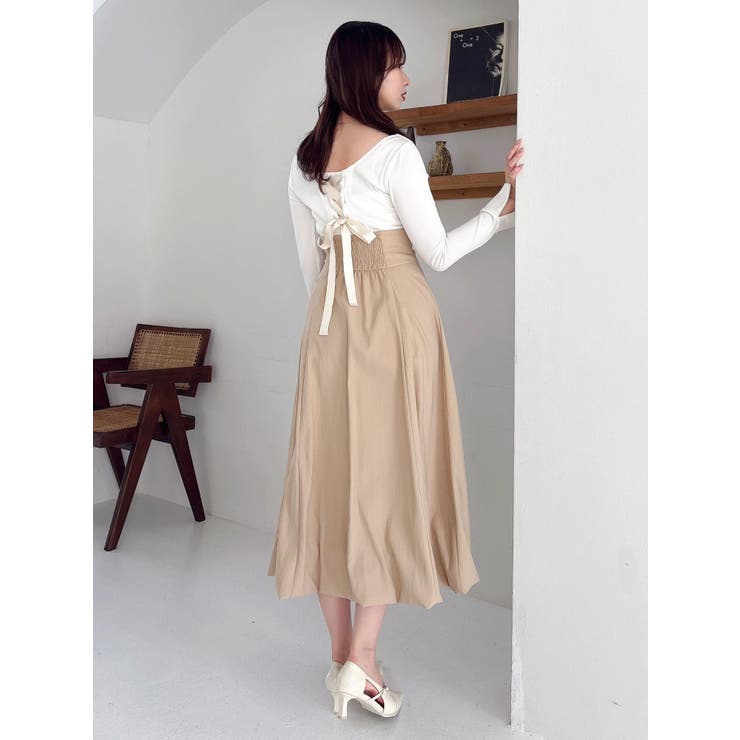 カットドッキングタックバルーンワンピース | dazzlin | 詳細画像24 