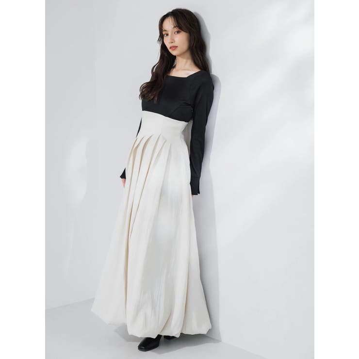 カットドッキングタックバルーンワンピース | dazzlin | 詳細画像3 