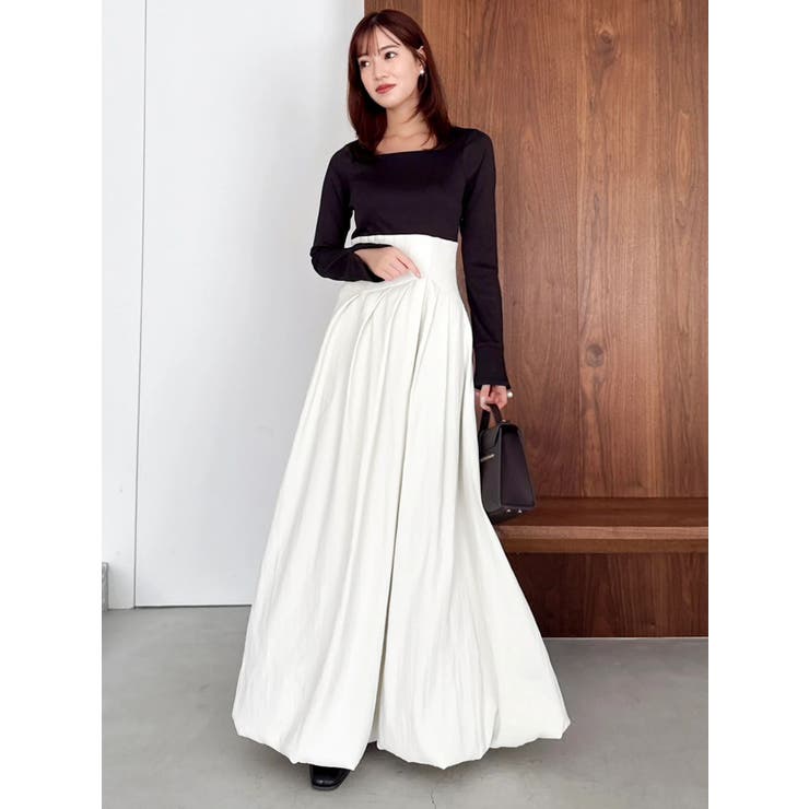 カットドッキングタックバルーンワンピース | dazzlin | 詳細画像6 