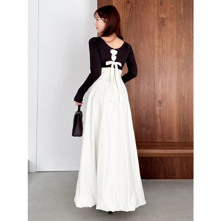 カットドッキングタックバルーンワンピース | dazzlin | 詳細画像7 