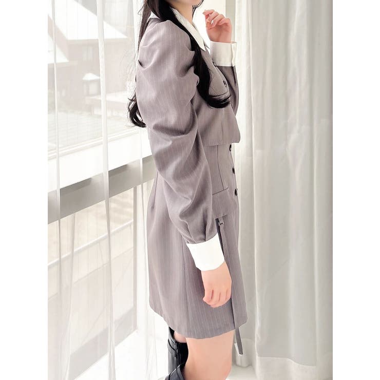 パフスリーブレイヤードミニワンピース | dazzlin | 詳細画像13 