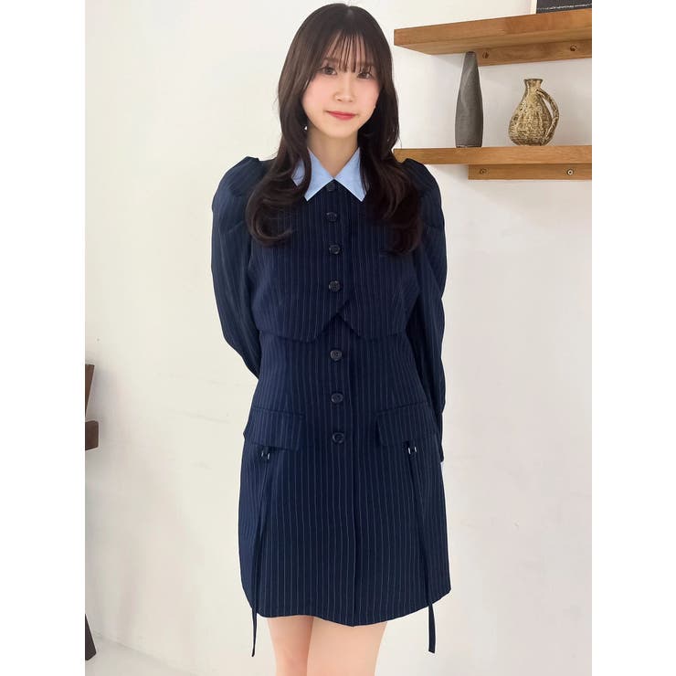 パフスリーブレイヤードミニワンピース | dazzlin | 詳細画像26 