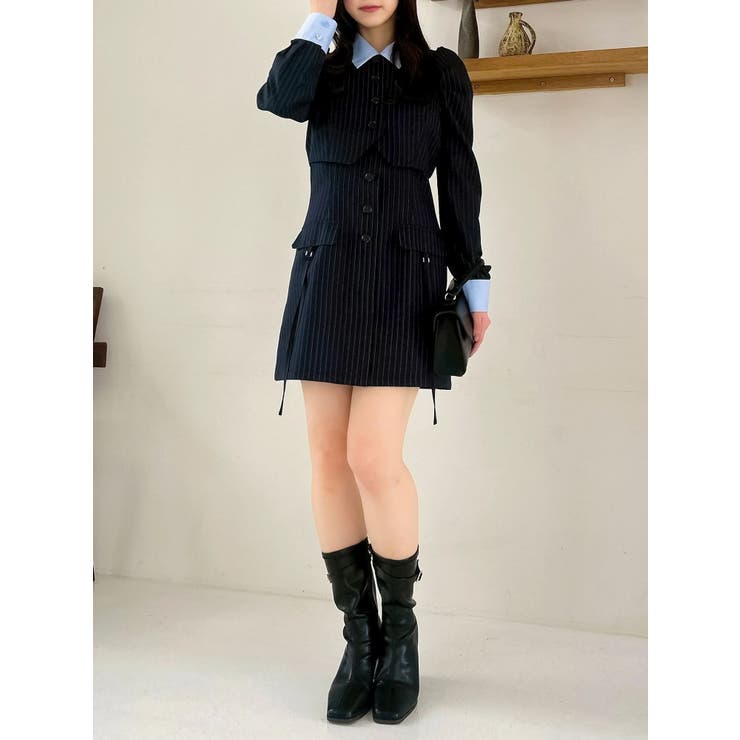 パフスリーブレイヤードミニワンピース | dazzlin | 詳細画像27 