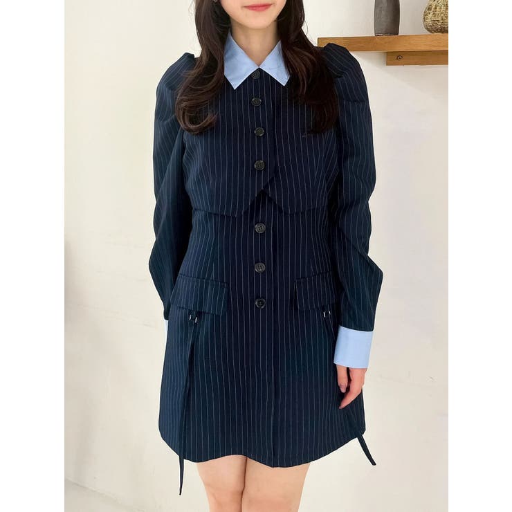 パフスリーブレイヤードミニワンピース | dazzlin | 詳細画像32 