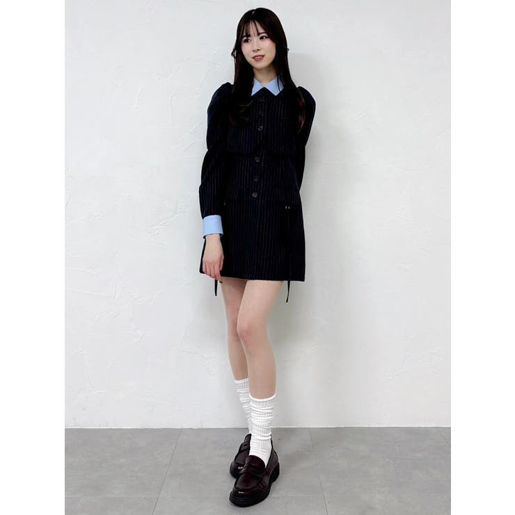 パフスリーブレイヤードミニワンピース | dazzlin | 詳細画像34 