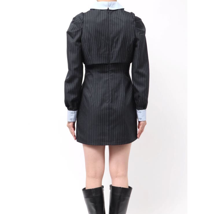 パフスリーブレイヤードミニワンピース | dazzlin | 詳細画像40 