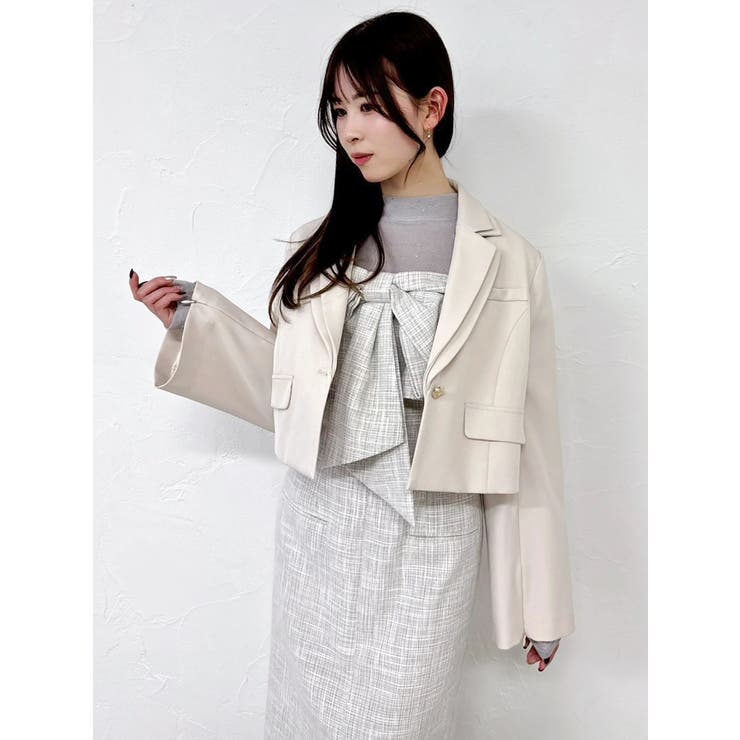 リボンデザインIラインワンピース | dazzlin | 詳細画像13 