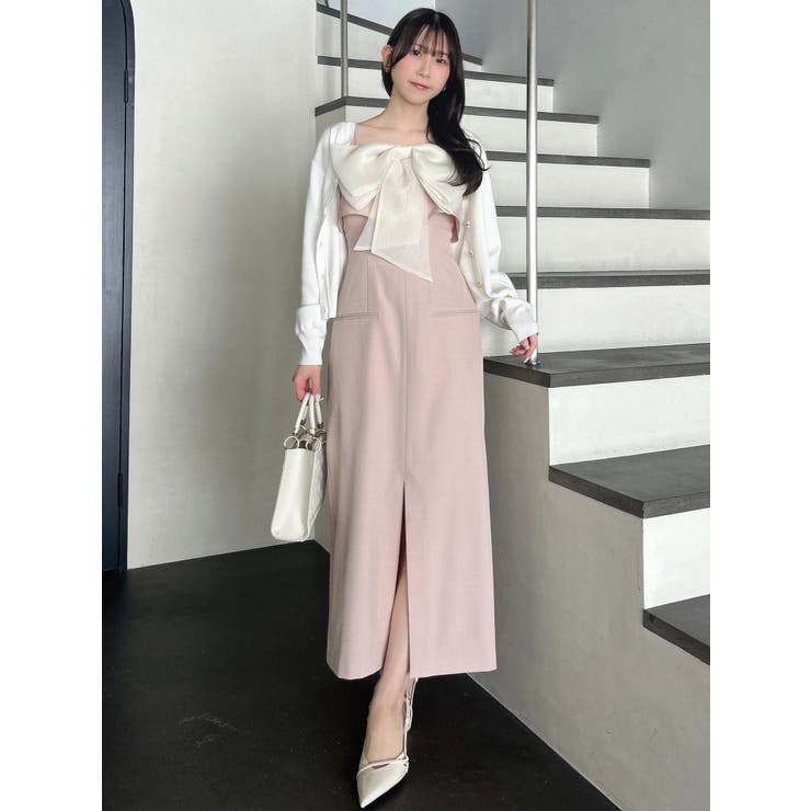 リボンデザインIラインワンピース | dazzlin | 詳細画像18 