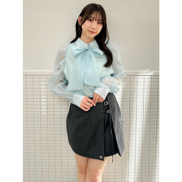 2WAYボウタイタックペプラムブラウスⅡ | dazzlin | 詳細画像12 