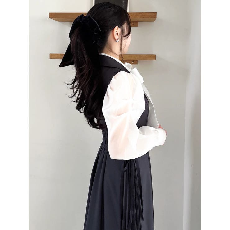 2WAYボウタイタックペプラムブラウスⅡ | dazzlin | 詳細画像24 