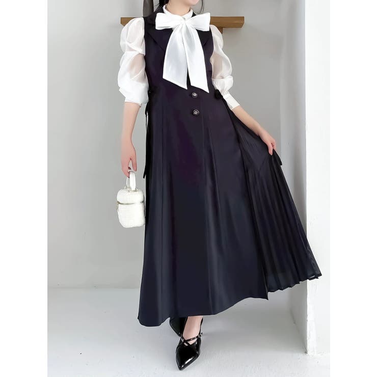 2WAYボウタイタックペプラムブラウスⅡ | dazzlin | 詳細画像26 