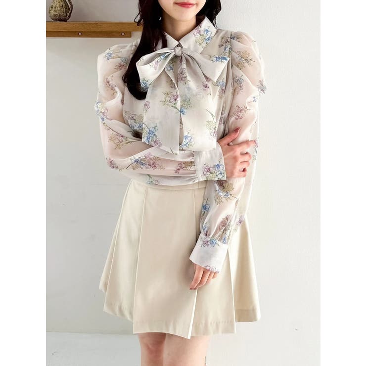 2WAYボウタイタックペプラムブラウスⅡ | dazzlin | 詳細画像34 