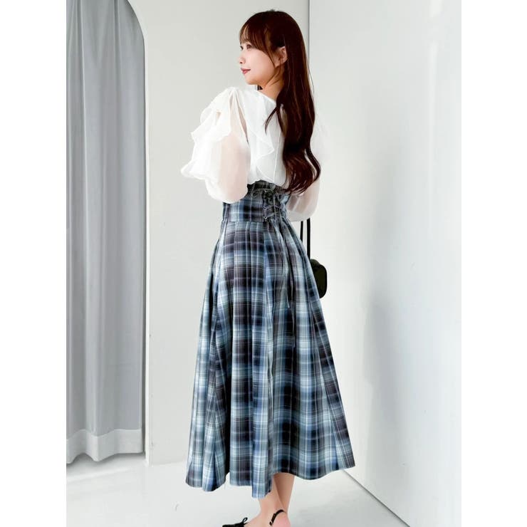 シアーウェーブフリルブラウス | dazzlin | 詳細画像10 