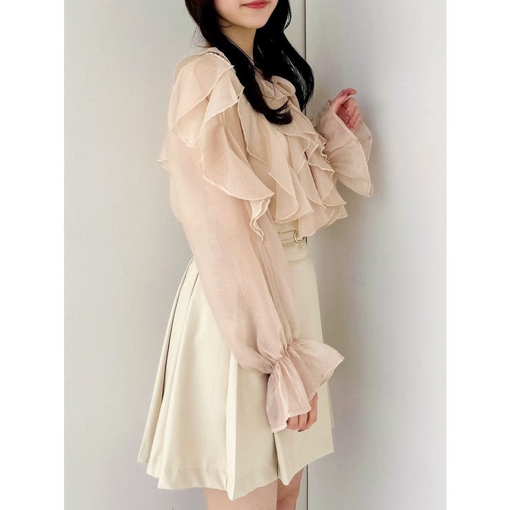 シアーウェーブフリルブラウス | dazzlin | 詳細画像21 