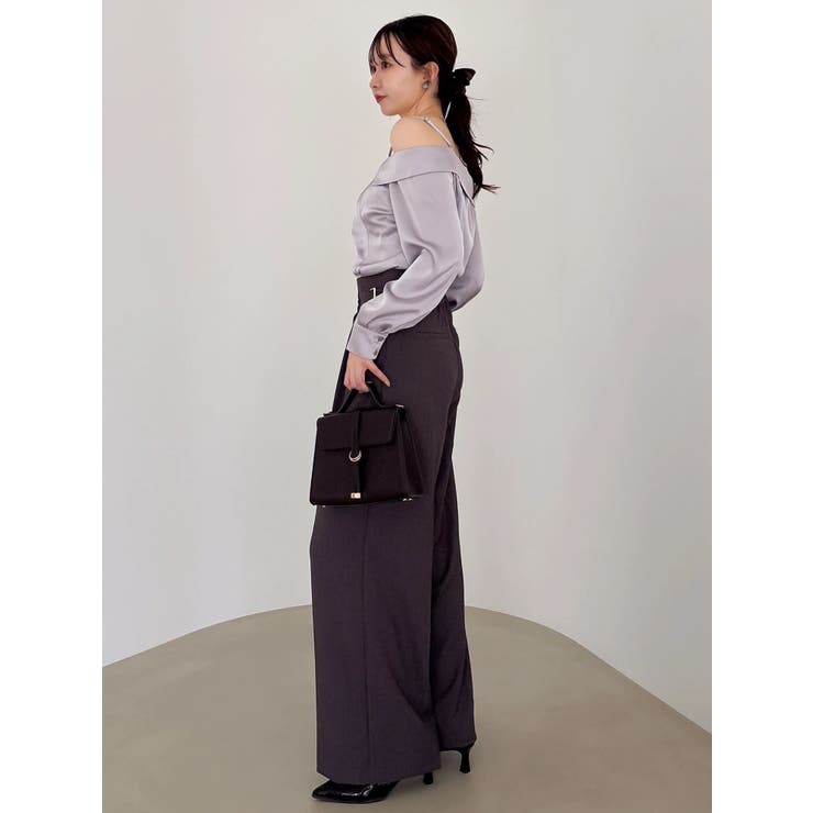 【久間田琳加コラボ】サテンオフショルシャツ | dazzlin | 詳細画像27 