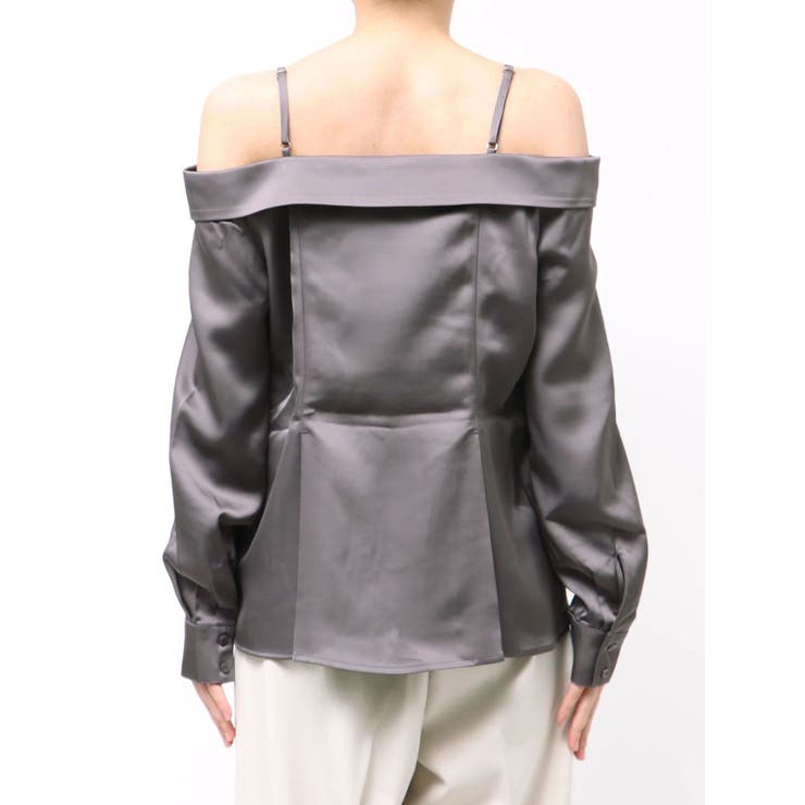 【久間田琳加コラボ】サテンオフショルシャツ | dazzlin | 詳細画像32 