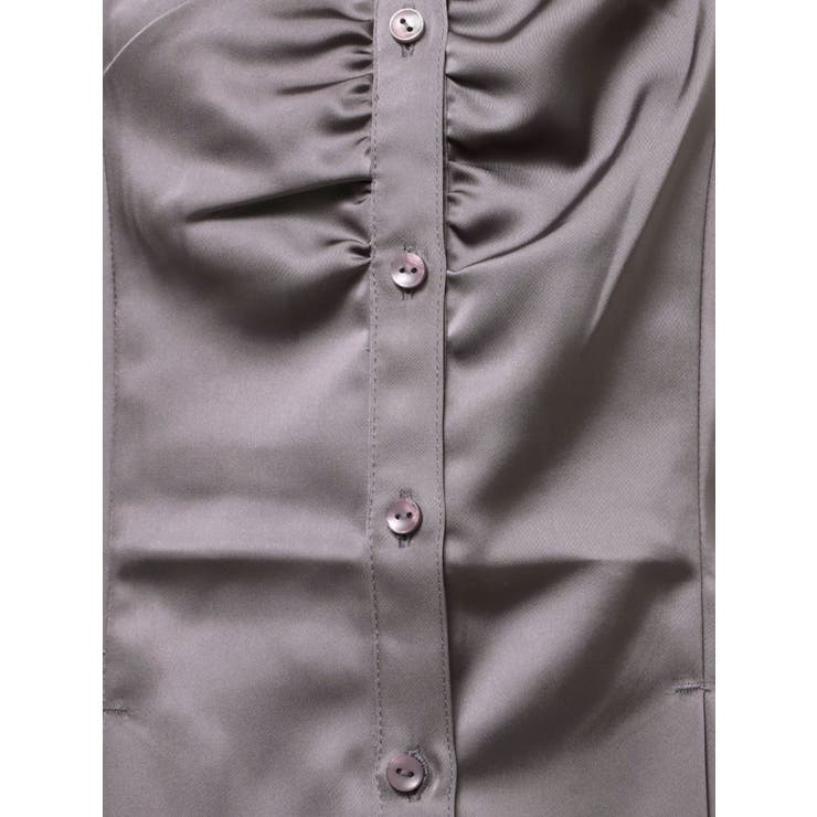 【久間田琳加コラボ】サテンオフショルシャツ | dazzlin | 詳細画像40 