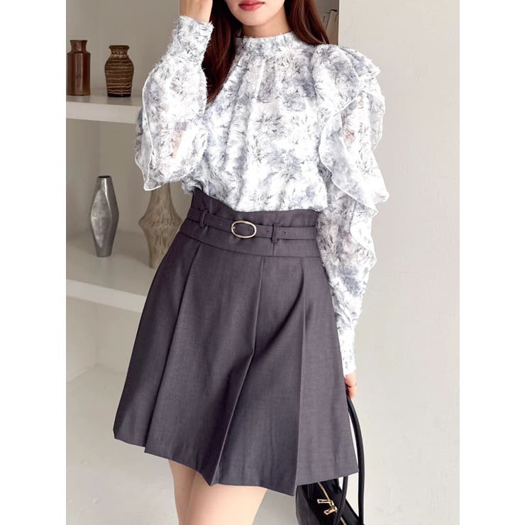 ヘアリーフラワーシフォンブラウス | dazzlin | 詳細画像15 