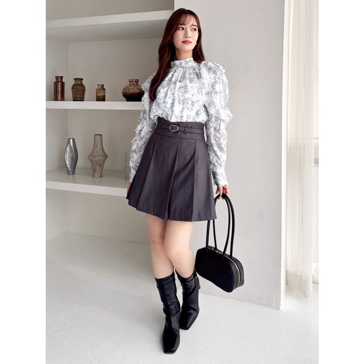 ヘアリーフラワーシフォンブラウス | dazzlin | 詳細画像17 