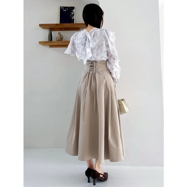 ヘアリーフラワーシフォンブラウス | dazzlin | 詳細画像27 