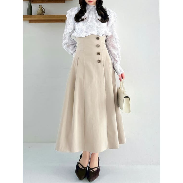 ヘアリーフラワーシフォンブラウス | dazzlin | 詳細画像28 