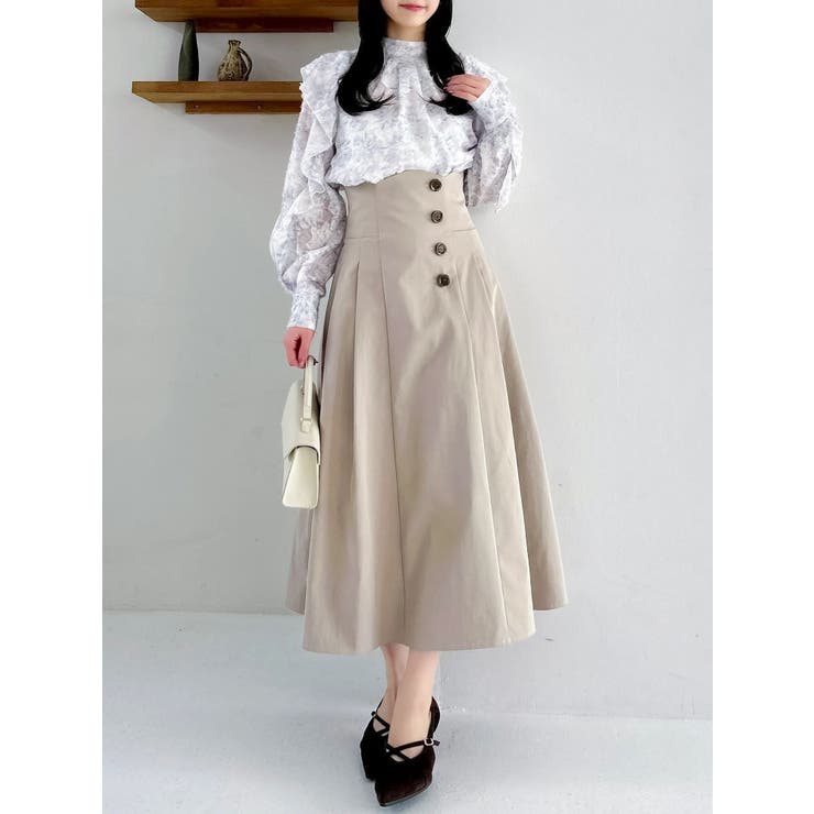 ヘアリーフラワーシフォンブラウス | dazzlin | 詳細画像29 