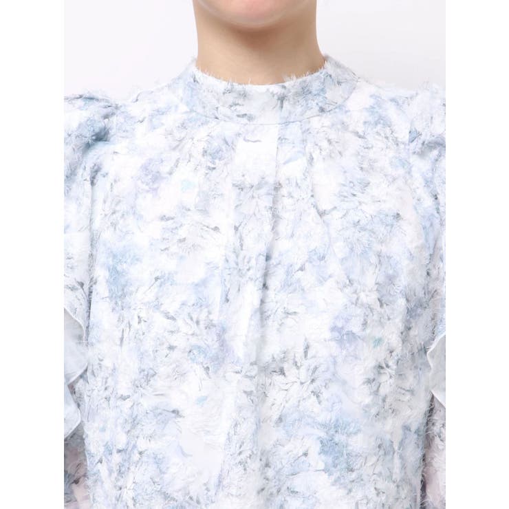 ヘアリーフラワーシフォンブラウス | dazzlin | 詳細画像33 