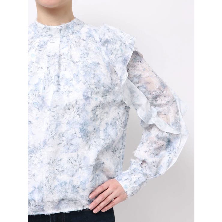 ヘアリーフラワーシフォンブラウス | dazzlin | 詳細画像34 