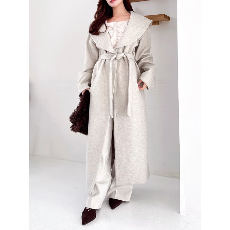 【久間田琳加コラボ】サイドベルトストレートスラックスパンツ | dazzlin | 詳細画像15 