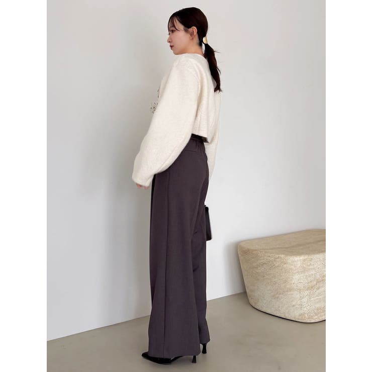 【久間田琳加コラボ】サイドベルトストレートスラックスパンツ | dazzlin | 詳細画像25 