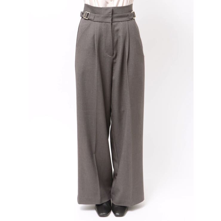 【久間田琳加コラボ】サイドベルトストレートスラックスパンツ | dazzlin | 詳細画像27 