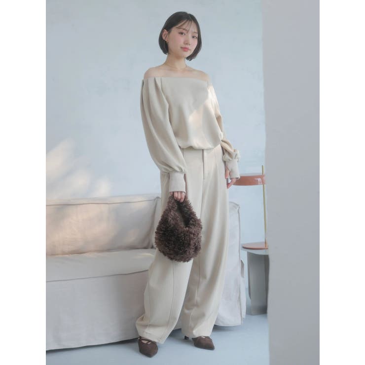 【吉田朱里】バレルレッグスウェットパンツ ※BLACK WEB限定カラー | dazzlin | 詳細画像10 