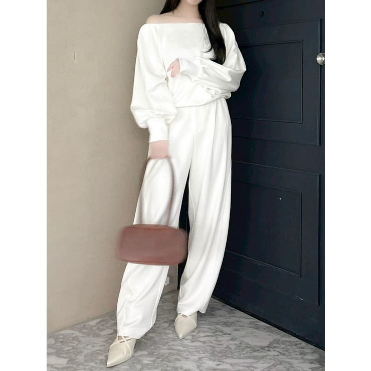 【吉田朱里】バレルレッグスウェットパンツ ※BLACK WEB限定カラー | dazzlin | 詳細画像12 