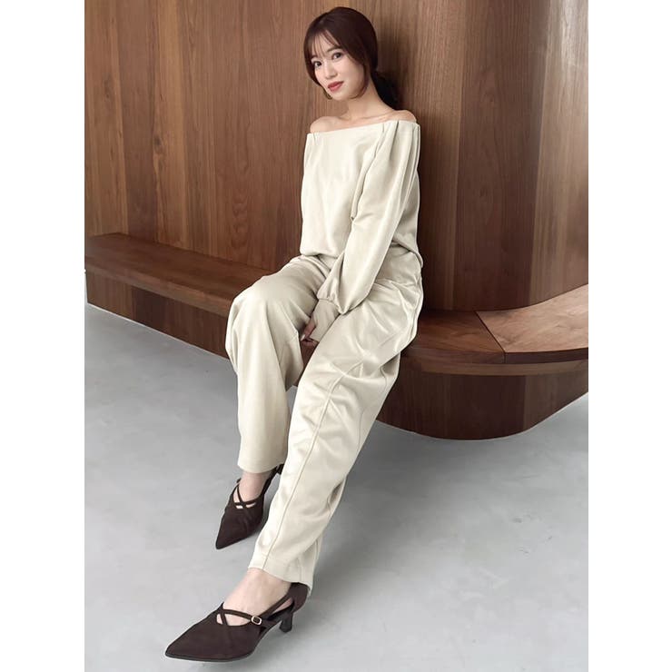 【吉田朱里】バレルレッグスウェットパンツ ※BLACK WEB限定カラー | dazzlin | 詳細画像24 