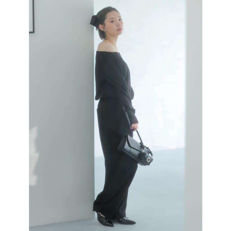 【吉田朱里】バレルレッグスウェットパンツ ※BLACK WEB限定カラー | dazzlin | 詳細画像8 