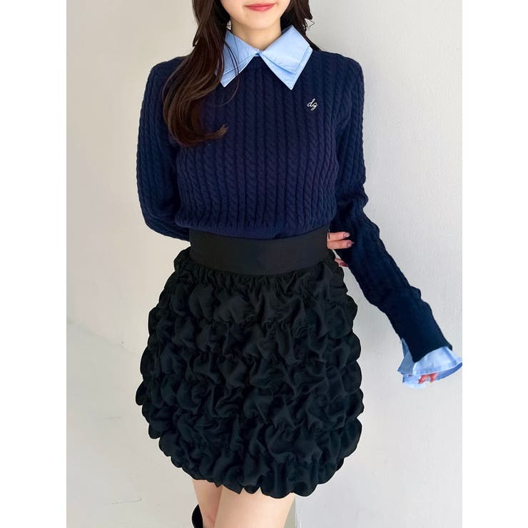 シュリンクミニスカート | dazzlin | 詳細画像3 