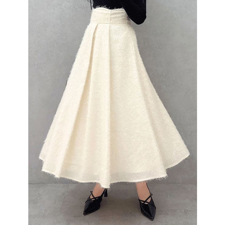 フサフサジャカードフレアスカート | dazzlin | 詳細画像10 