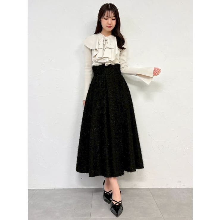 フサフサジャカードフレアスカート | dazzlin | 詳細画像22 