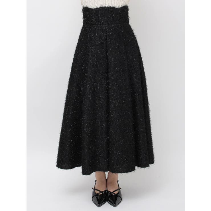 フサフサジャカードフレアスカート | dazzlin | 詳細画像28 