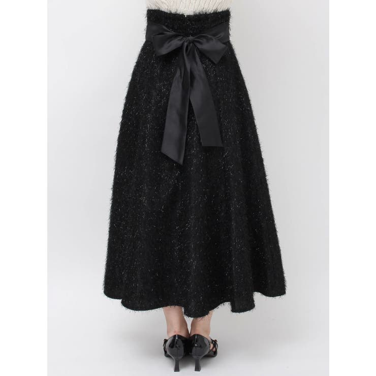 フサフサジャカードフレアスカート | dazzlin | 詳細画像30 