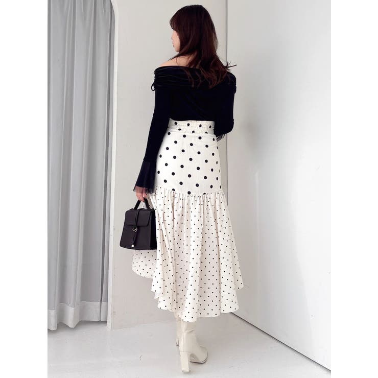 ドットジャカードイレヘムスカート | dazzlin | 詳細画像15 