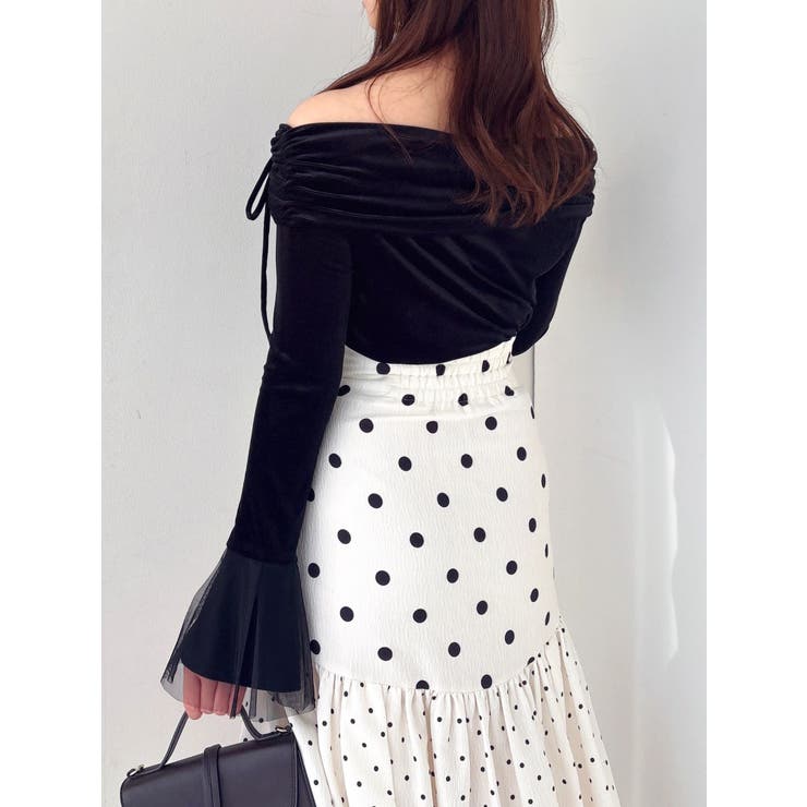 ドットジャカードイレヘムスカート | dazzlin | 詳細画像17 