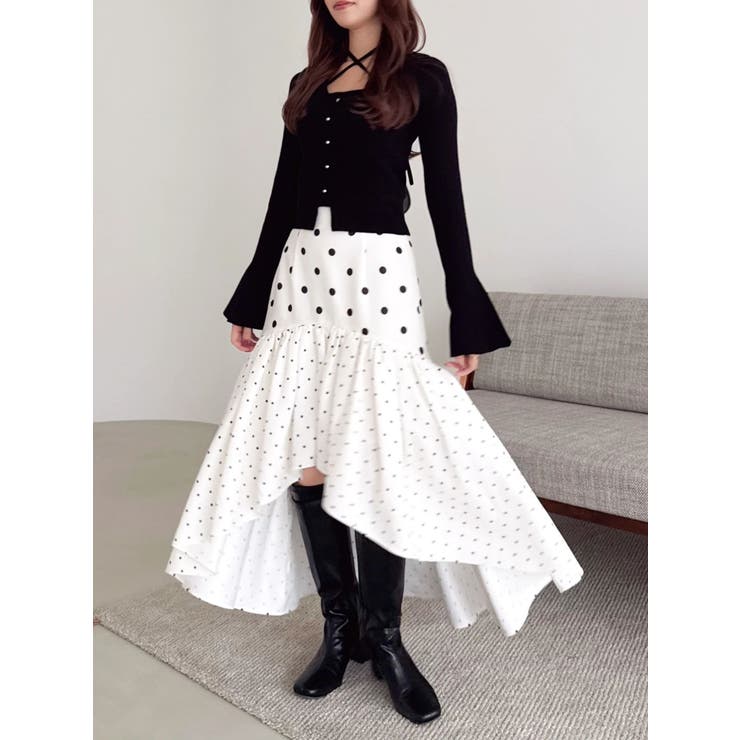 ドットジャカードイレヘムスカート | dazzlin | 詳細画像20 