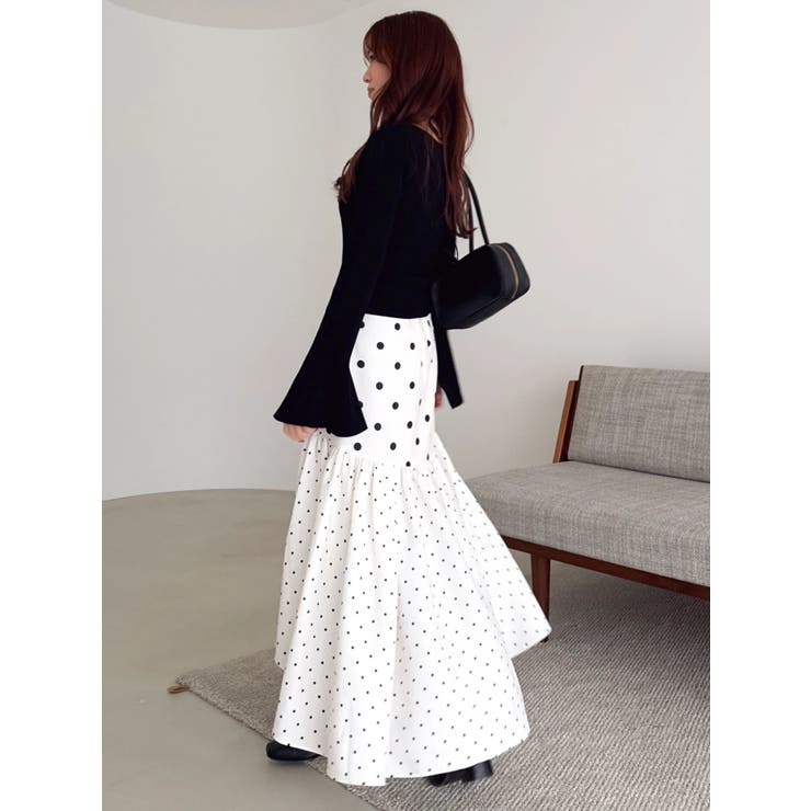 ドットジャカードイレヘムスカート | dazzlin | 詳細画像21 