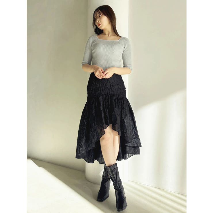 ドットジャカードイレヘムスカート | dazzlin | 詳細画像26 